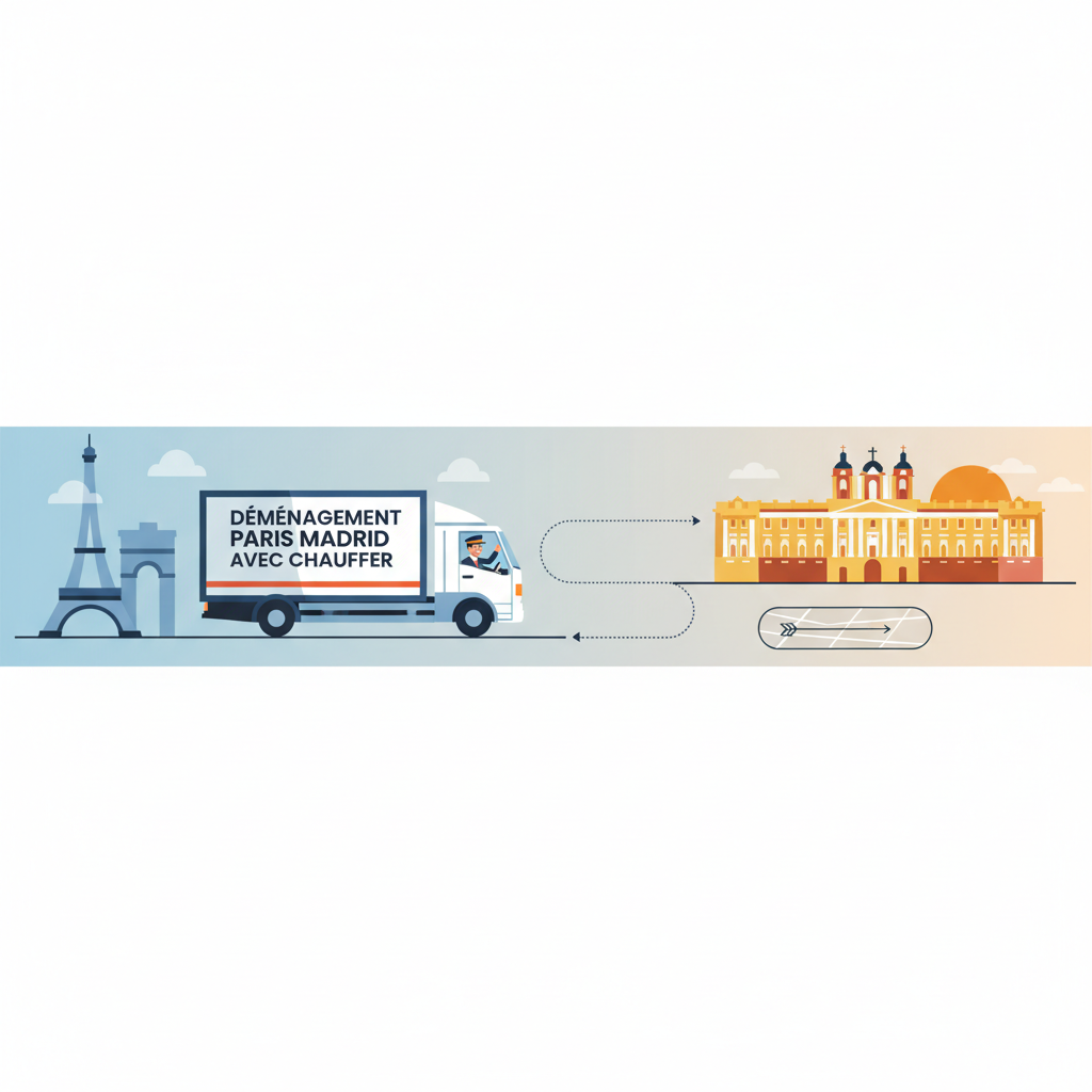 déménagement paris madrid avec chauffeur